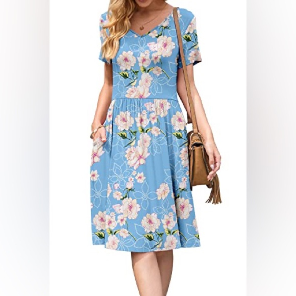 DB Moon Floral Print Dress, NWT